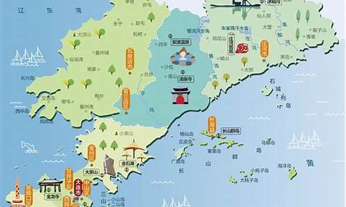 大连景点分布地图_大连景点分布地图2023