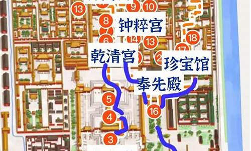 故宫北海旅游路线示意图_故宫北海旅游路线示意图高清